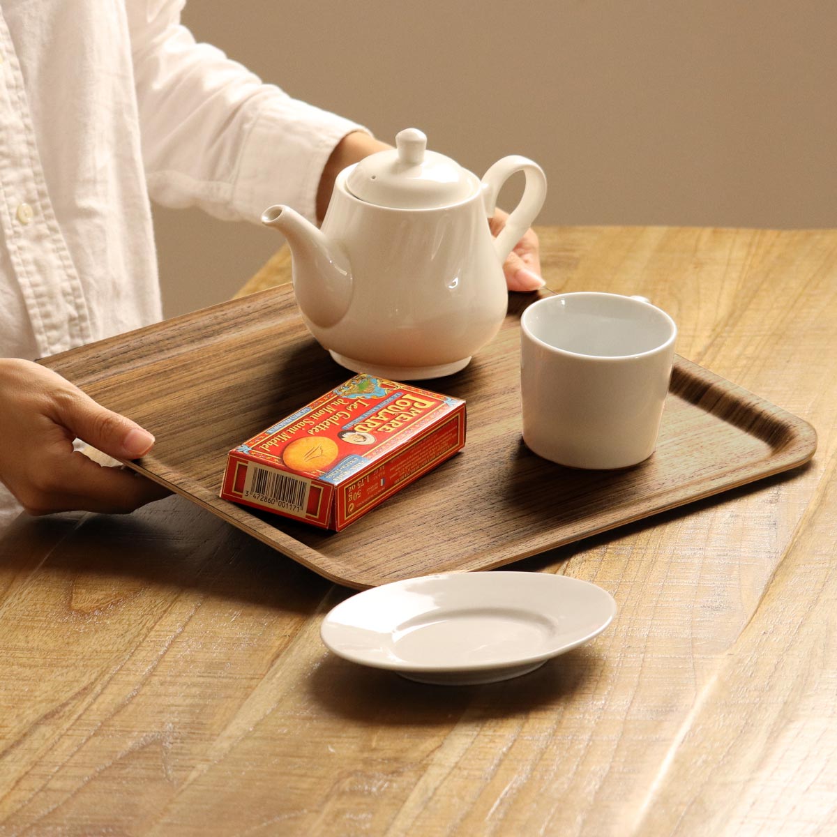 チーク仕切り盆⑅インドネシア インドネシアチーク グランデ ユニ オイルクリア 90㎜巾 | 旭商事株式会社