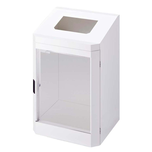 ゴミ箱 70L 屋内外対応 業務用ダストボックス ダストハウスLE本体 （ 法人限定 ダストボックス ごみ箱 透明 屋内 屋外 窓付 中が見える ）