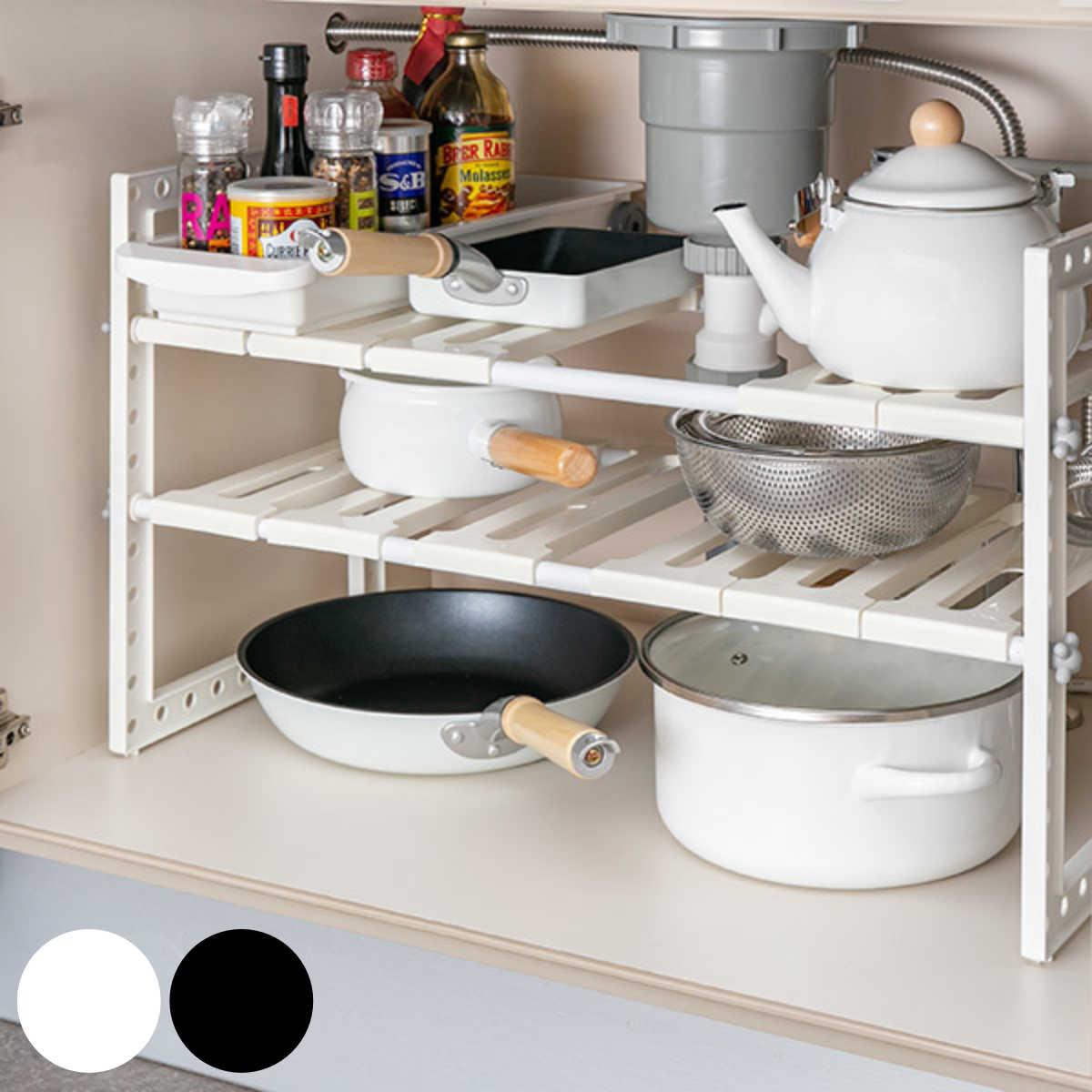 ④棚（下部分） 4段軽量スチールラック 高さ1200 幅875 奥行300 A4330-4 通販 - 工場