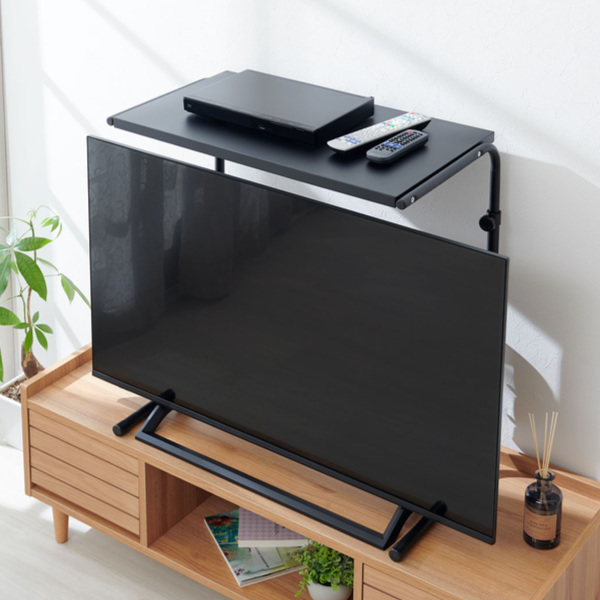 テレビ上ラック 伸縮タイプ （ 収納棚 ） : インテリアパレットヤフー