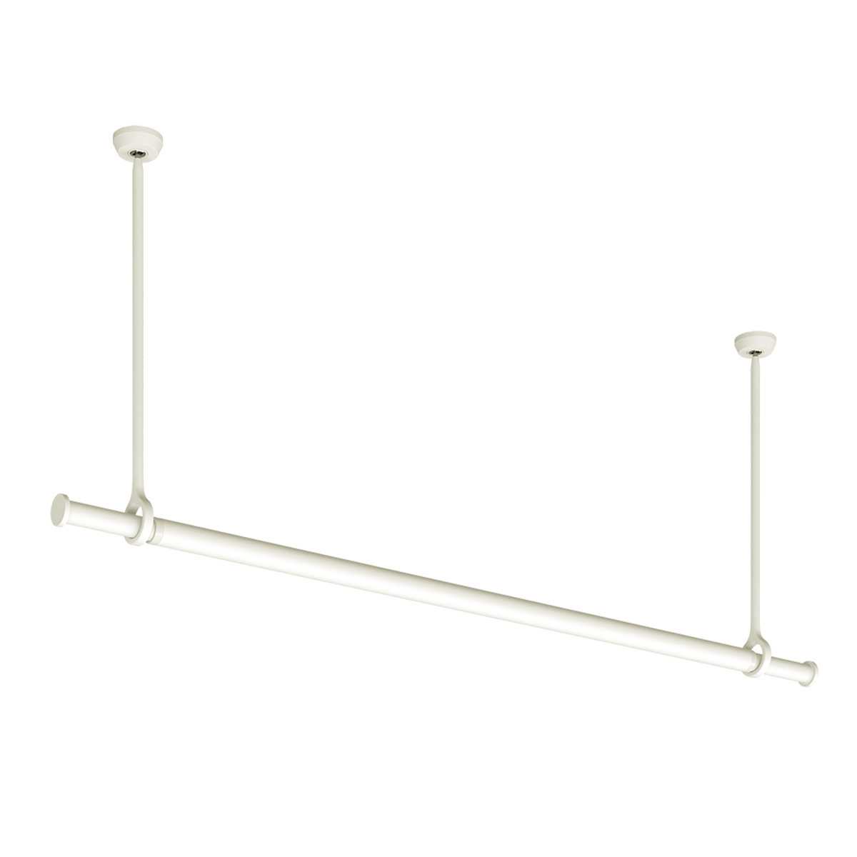 室内物干し ランドリーバー TOSO LB1セット Mサイズ 高さ45cm （ 室内物干しセット 物干し竿 吊り下げ物干し 吊り下げ 物干し ポール 竿 室内干し ）の画像