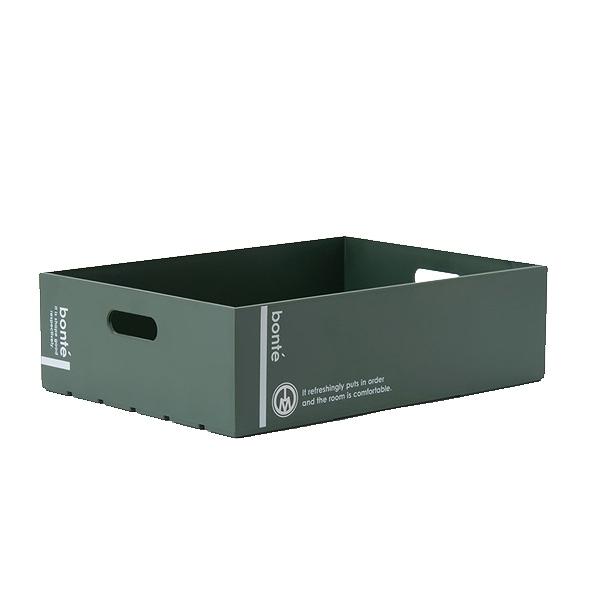 収納ボックス A4 サイズ 幅22.8×奥行32×高さ7.7cm 浅型 コンテナ プラスチック製 （ 収納ケース 収納 丈夫 持ち手付き A4サイズ ボックス スタッキング ）｜interior-palette｜02