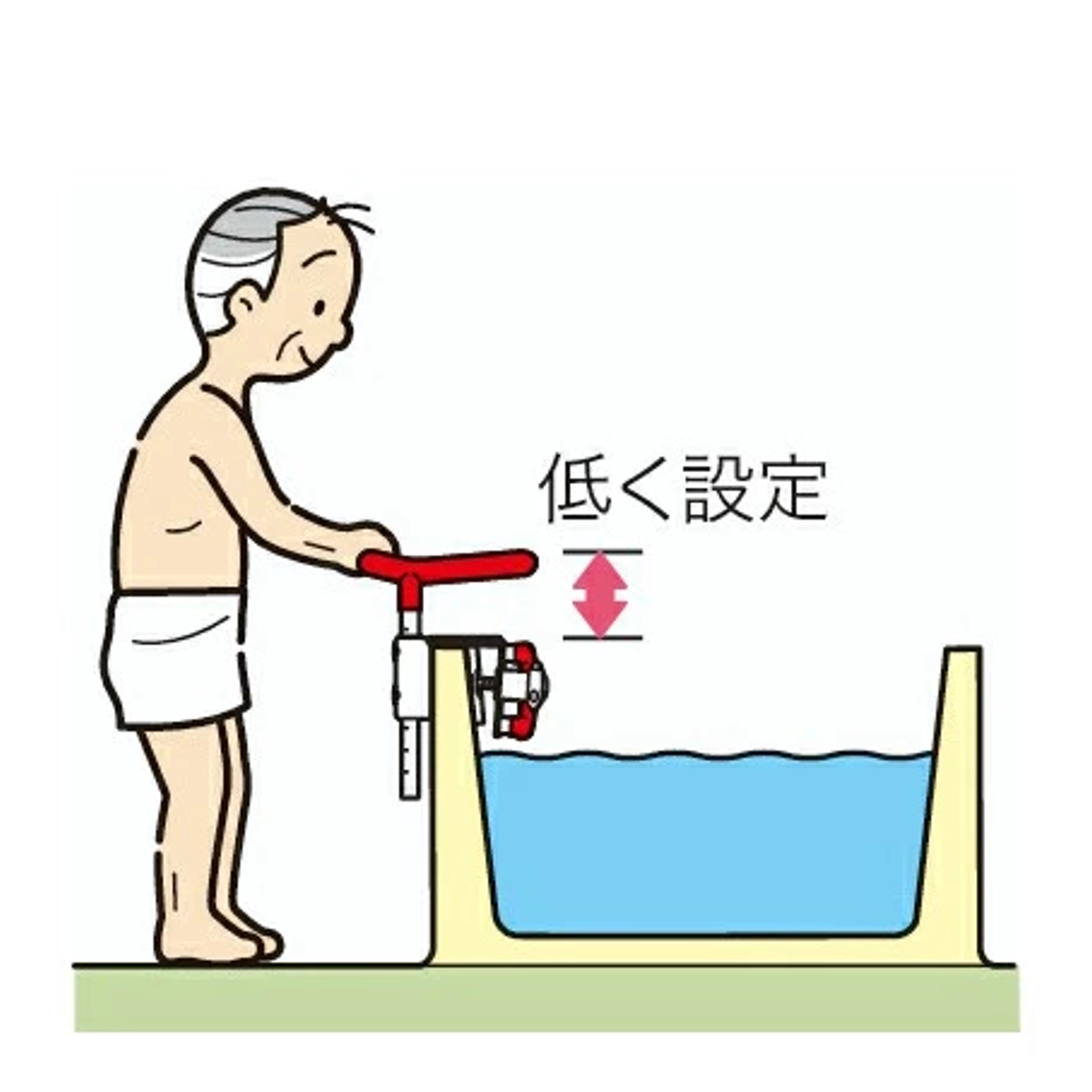 アロン化成 手すり 浴室用 伸縮式 安寿 介護用品 （ お風呂用手すり