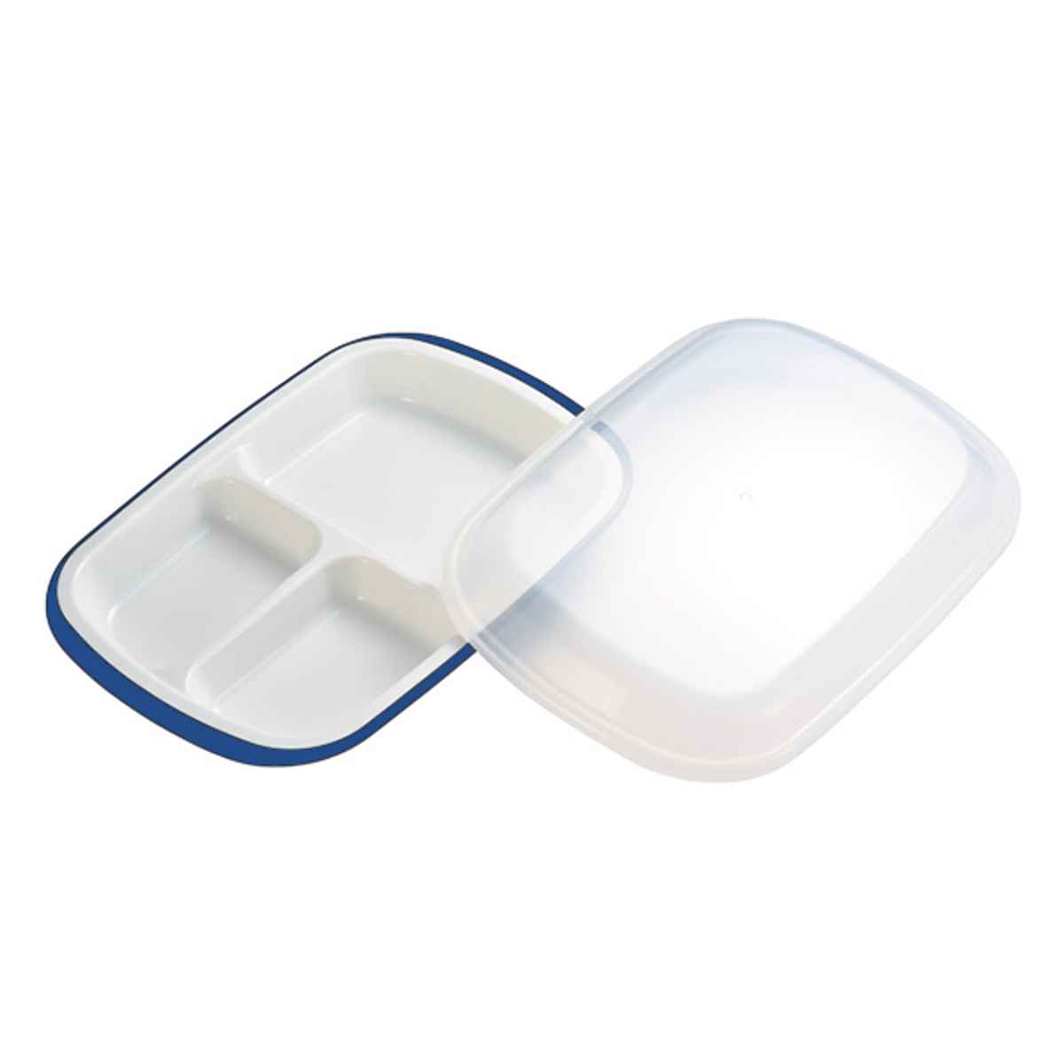ランチプレート プラスチック 食器 フタ付きランチプレート 角型 楽弁 仕切り付き プラスチック製 （ 電子レンジ対応 食洗機対応 家弁 仕切り皿 ）｜interior-palette｜03