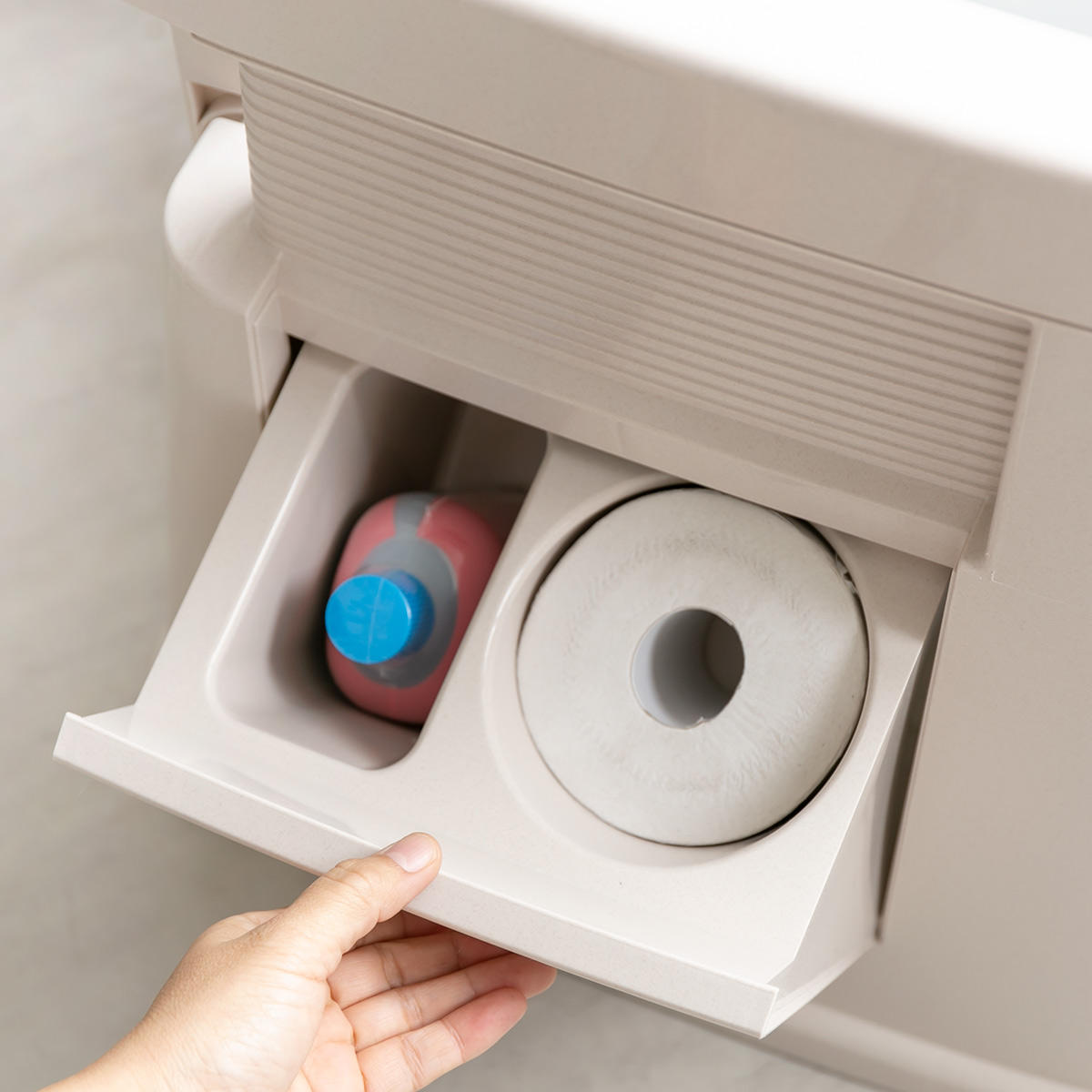 TONBO（新輝合成） ポータブルトイレ 背もたれ型 バケツ付き 介護