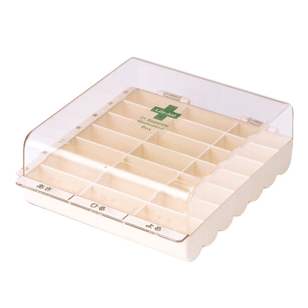 薬 カレンダー 1週間 ライフ・エイド くすり整理ボックス 1日3回分