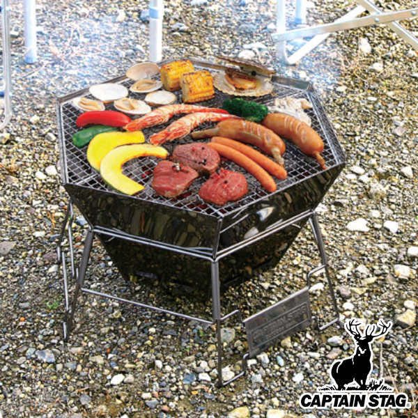 CAPTAIN STAG（キャプテンスタッグ） バーベキュー網 丸型 41cm （ BBQ