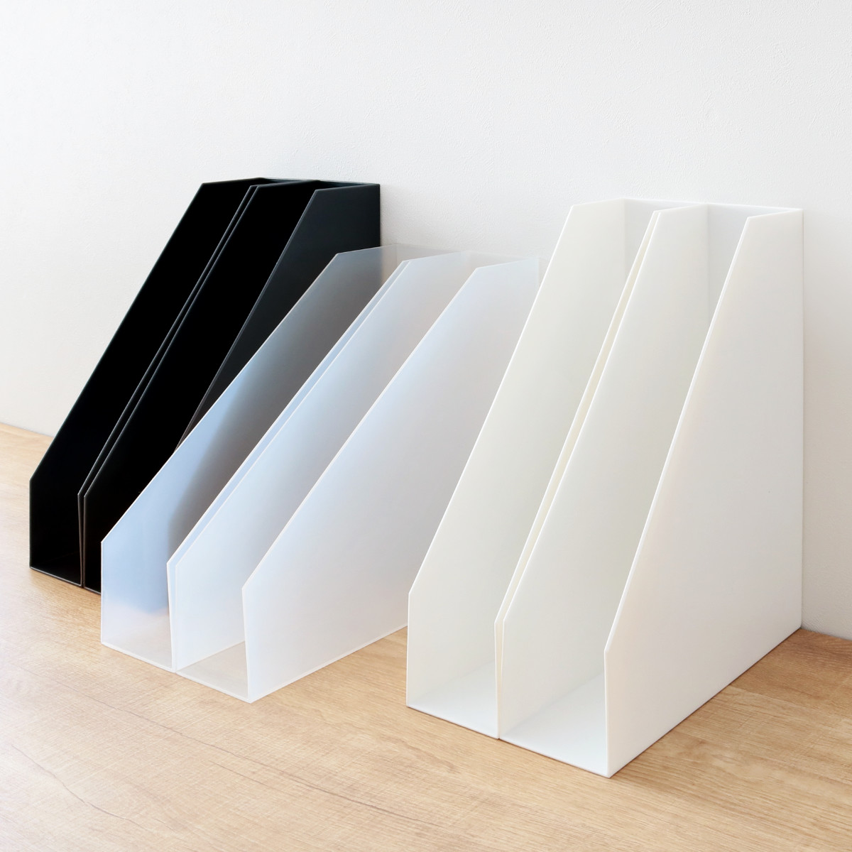 吉川国工業所 ファイルケース A4 同色2個組 S L 1セット スリム 縦型