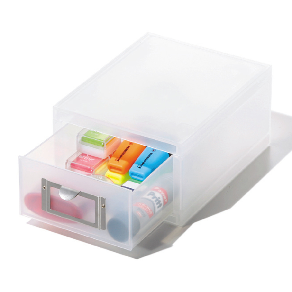 吉川国工業所 収納ボックス 引き出し プラスチック MX-60 A6 サイズ 浅