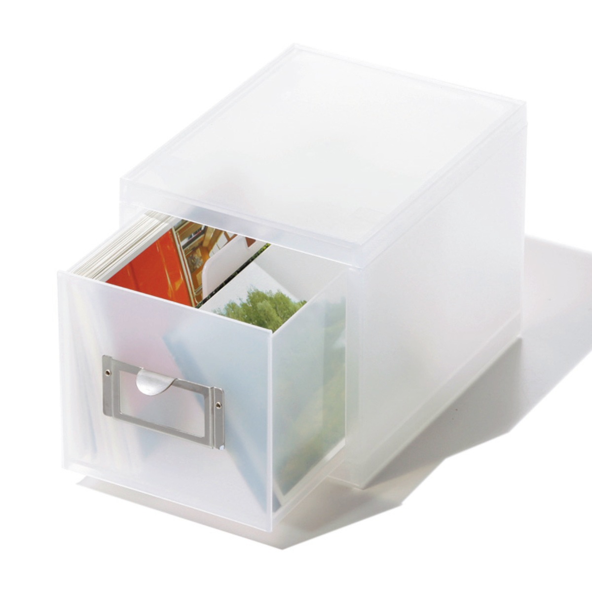 吉川国工業所 収納ボックス 引き出し プラスチック MX-70 A6 サイズ 深