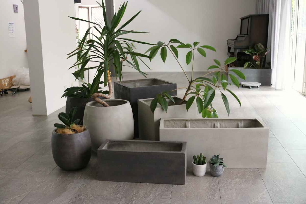 プランター グリッテ 石調FRPプランター 幅40cm 角型 （ プランターカバー スクエア 植木鉢 鉢 底穴 屋外 外 家庭菜園 寄せ植え おしゃれ ）の画像