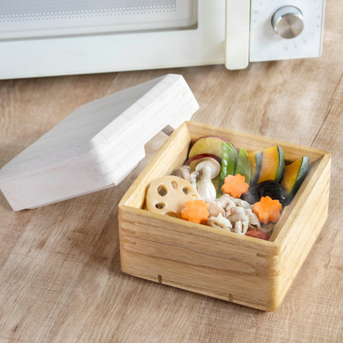 OSMAC 蒸し器 むし鉢 KIRISAI 桐のレンジでむし鉢 小 （ 電子レンジ