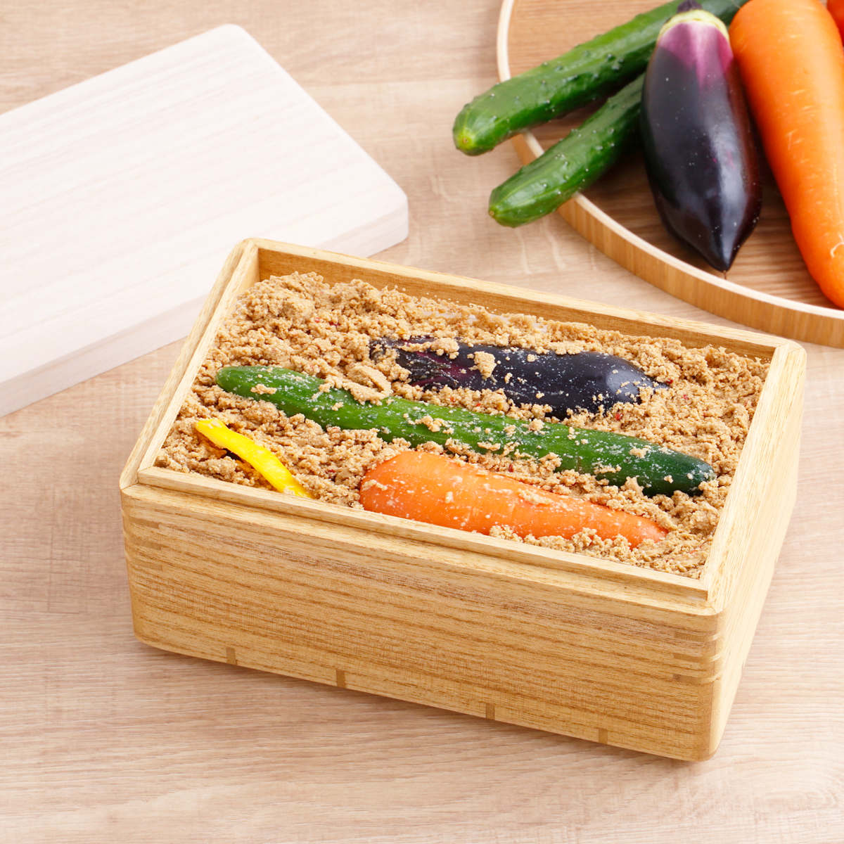 OSMAC 漬物容器 kirisai 桐の冷蔵ぬか漬け鉢 （ ぬか漬け容器 桐 日本