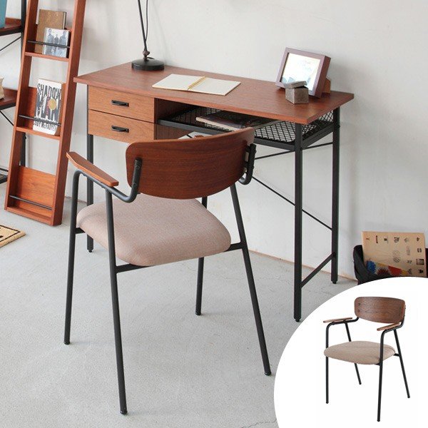 デスク 机 スチールフレーム 引出し付 anthem 幅100cm （ パソコン