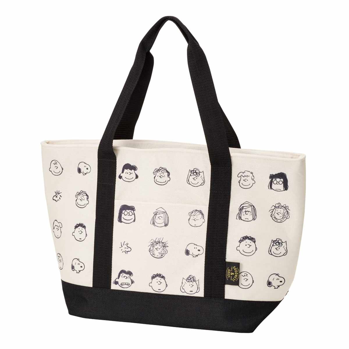 エコバッグ 麻風 トート 保冷 ショッピングバッグ スヌーピー （ バッグ 保冷バッグ マチ付き 買い物 かばん 鞄 ）