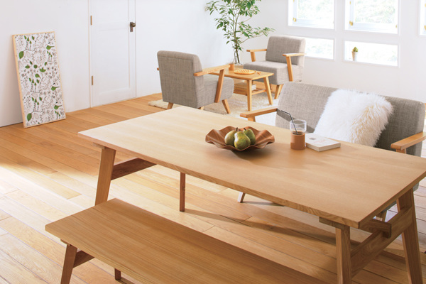 東谷 ベンチ 幅120cm 木製 天然木 ダイニングベンチ 椅子 ダイニング