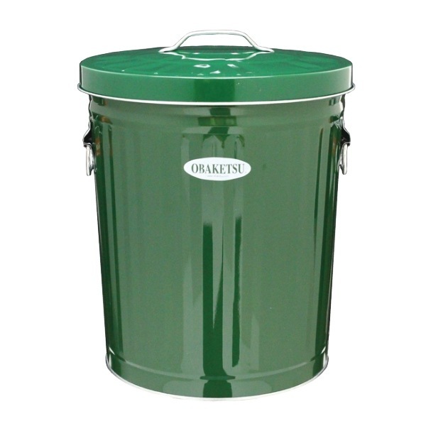 ゴミ箱 33L オバケツ 屋外兼用 （ OBAKETSU ごみ箱 トタン ふた付き 33