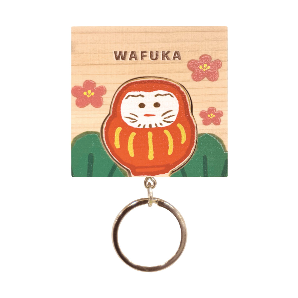 キーホルダー マグネットキーホルダー ひのき （ 鍵かけ マグネット