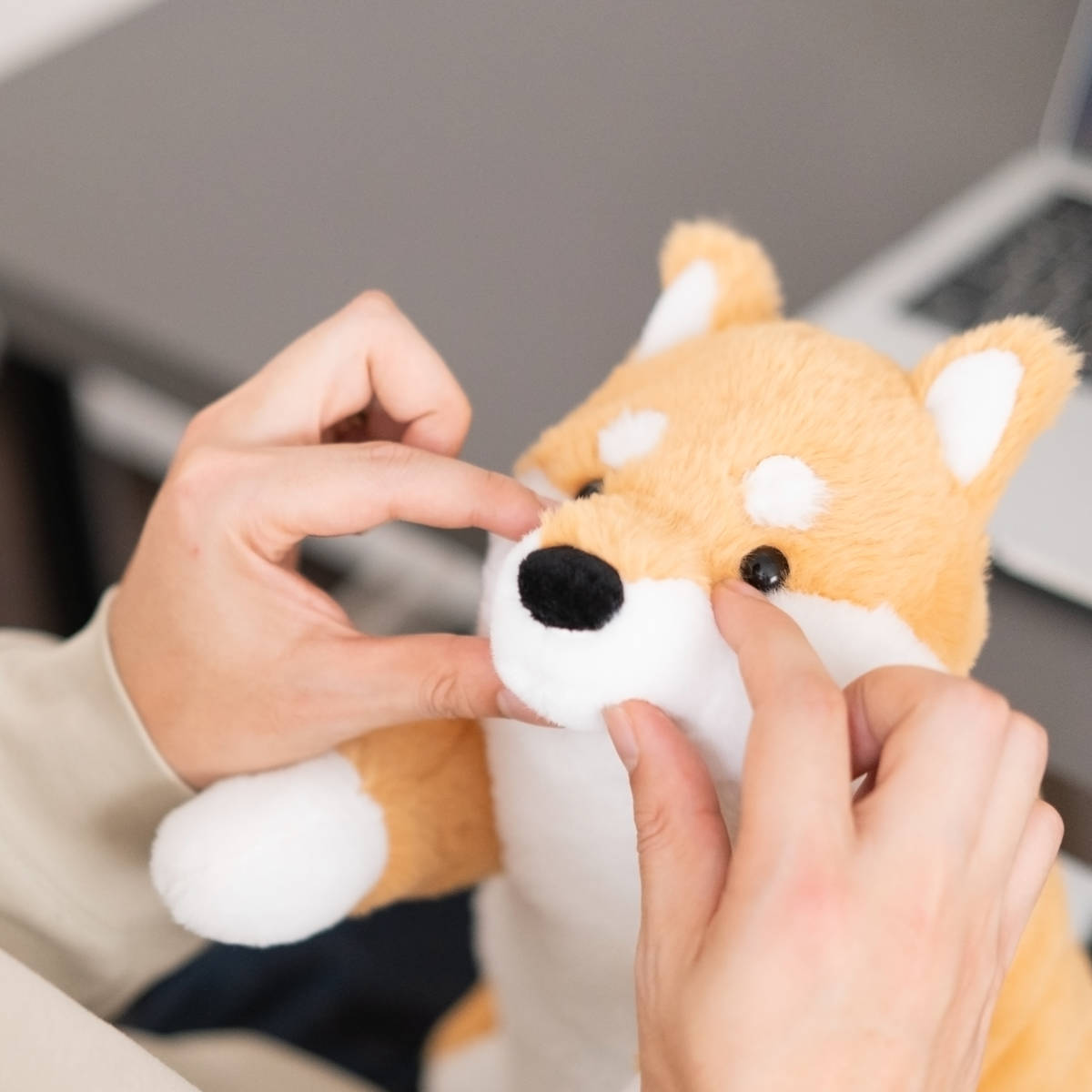 ぬいぐるみ おもぬい アニマル ( 大きい ふわふわ ノート付き ぬいぐるみ おもぬい アニマル ( 大きい ふわふわ ノート付き