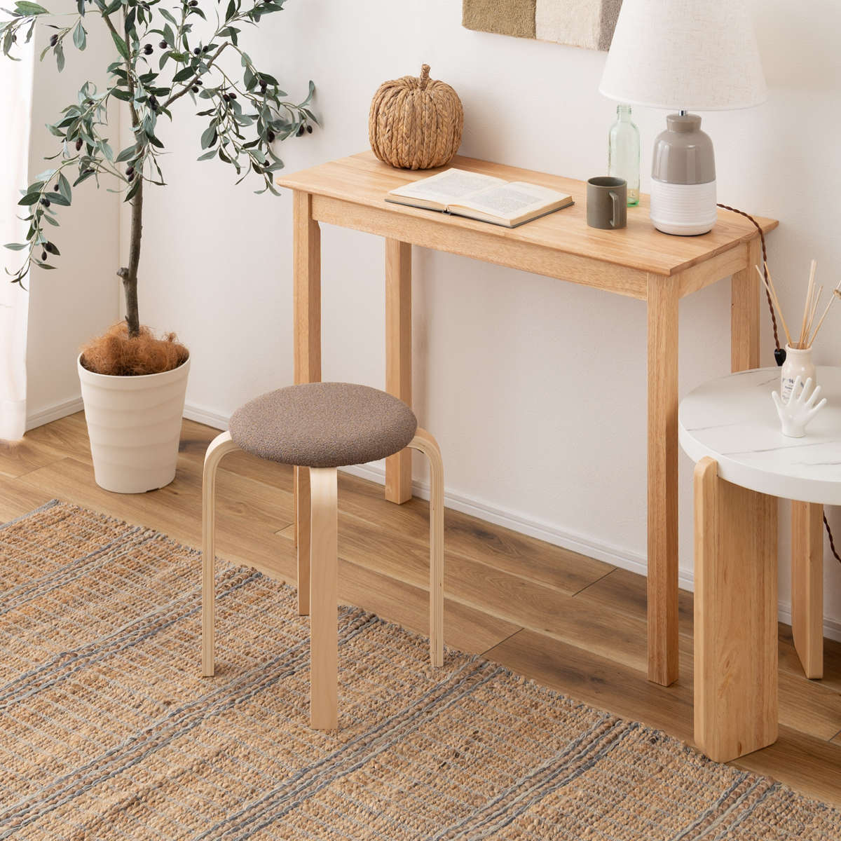 東谷 スツール 高さ45cm スタッキング 完成品 （ 木製 天然木 チェア