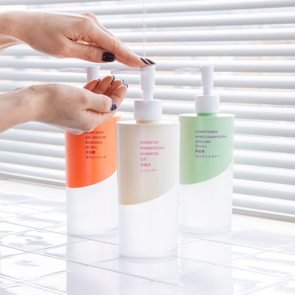 ディスペンサー 500ml シャンプー コンディショナー ボディソープ