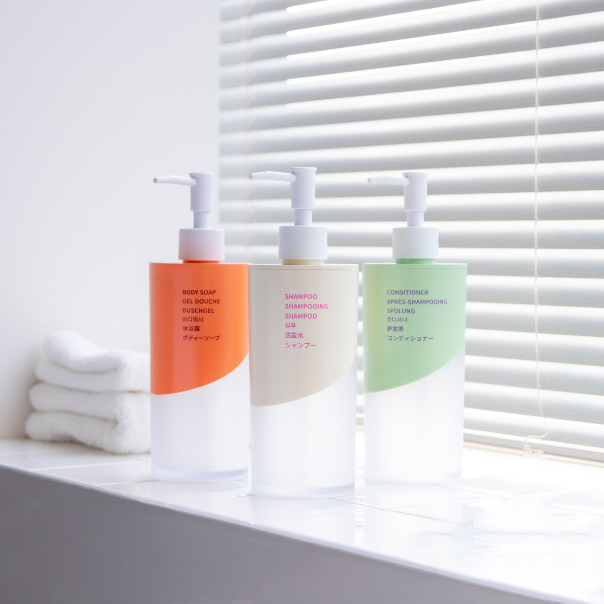 シャンプー コンディショナー ディスペンサー 500ml シャンプー コンディショナー ボディソープ