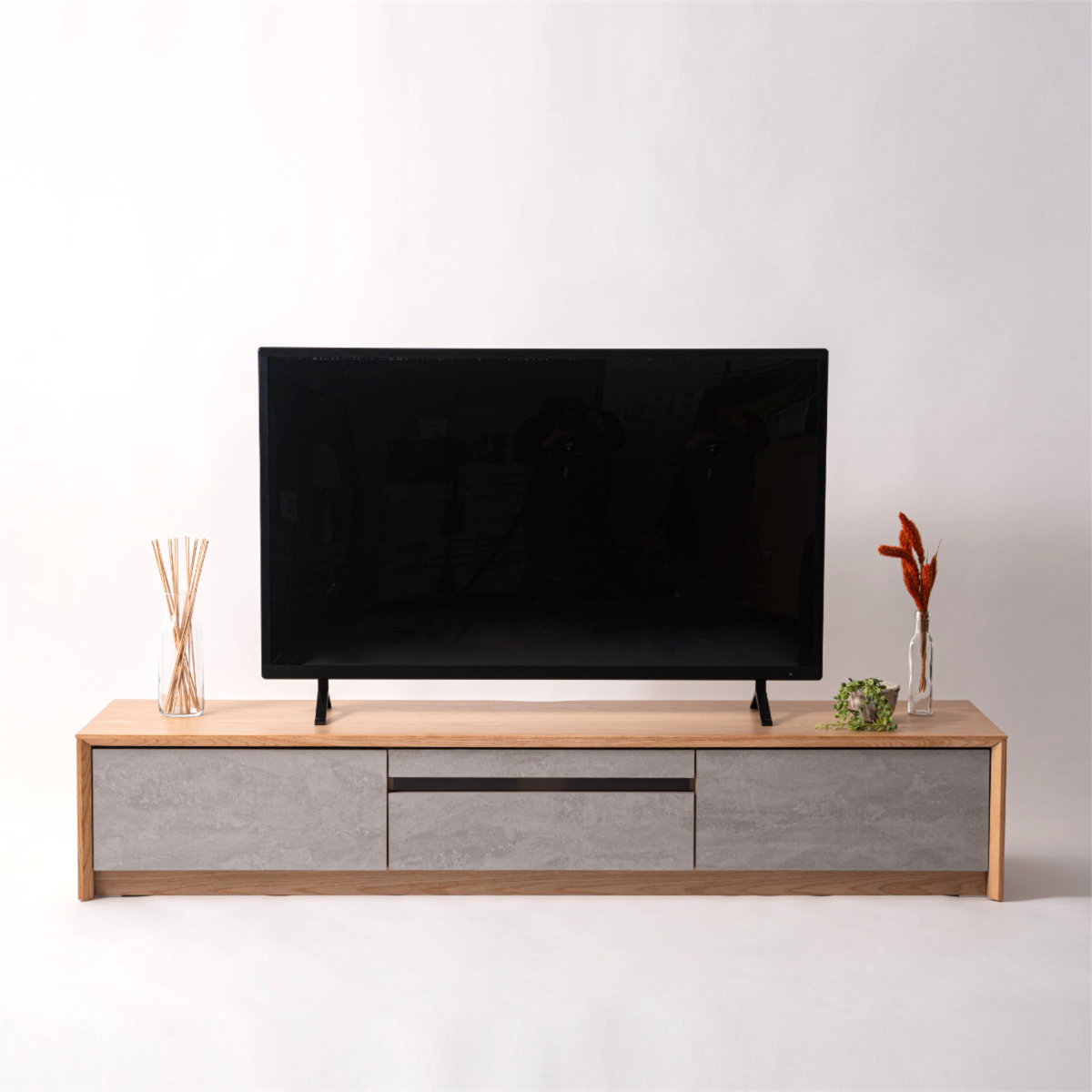 東谷 form ローボード 幅180cm プラント 完成品 木目調 天然木 石目調