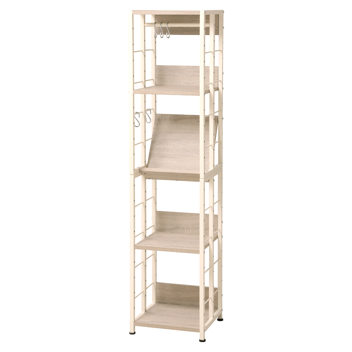 弘益 マルチラックS 幅35cm 可動棚 ディスプレイラック ハンガーラック