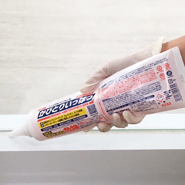 カビ取り かびとりいっぱつ カビ取りジェル 500g カビとり剤 業務用 洗剤 ( カビ カビとり 風呂 お風呂 浴室 ジェル ゴムパッキン タイル 掃除 清掃 )