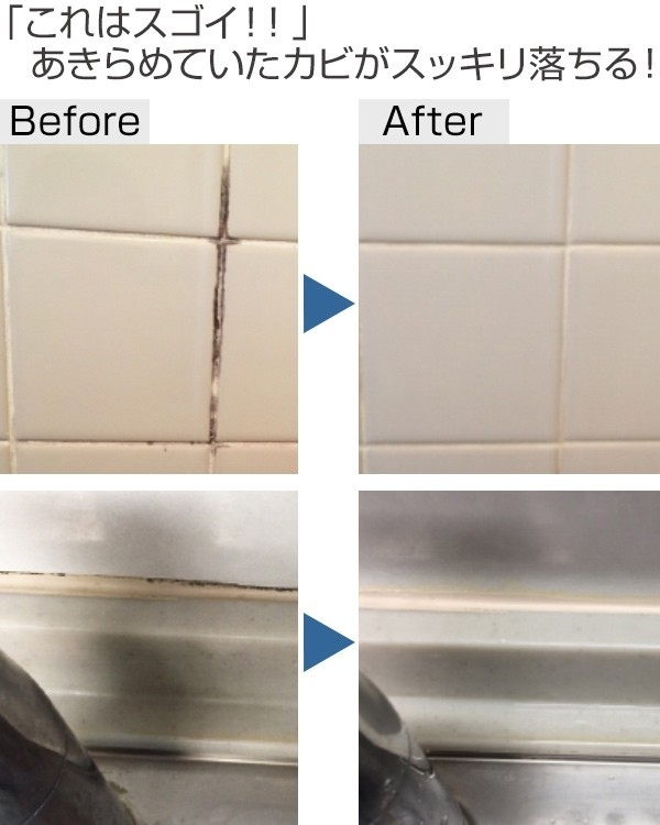 カビ取り かびとりいっぱつ カビ取りジェル 500ｇ カビとり剤 業務用 洗剤 （ カビ カビとり 風呂 お風呂 浴室 ジェル ゴムパッキン タイル 掃除 清掃 ） | ブランド登録なし | 01