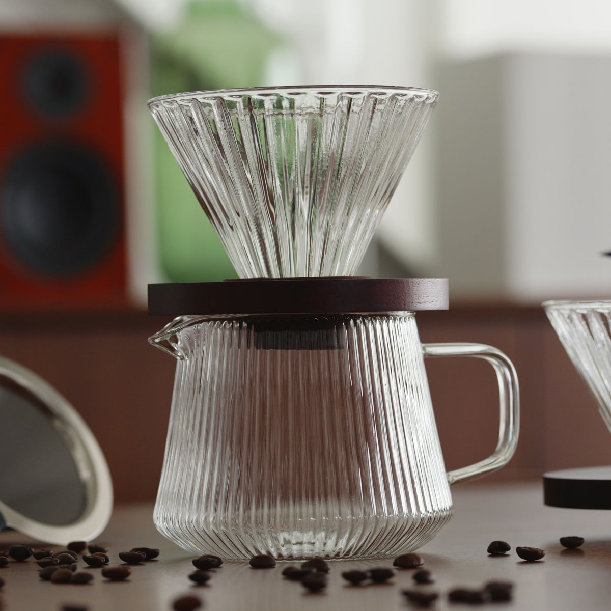 �|�b�g PYREX �t�B���^�[�J�b�v���|�b�g 500ml �Z�b�g �i �ϔM�K���X�� �h���b�p�[ �T�[�o�[ �R�[�q�[ �n���h�h���b�v �j
