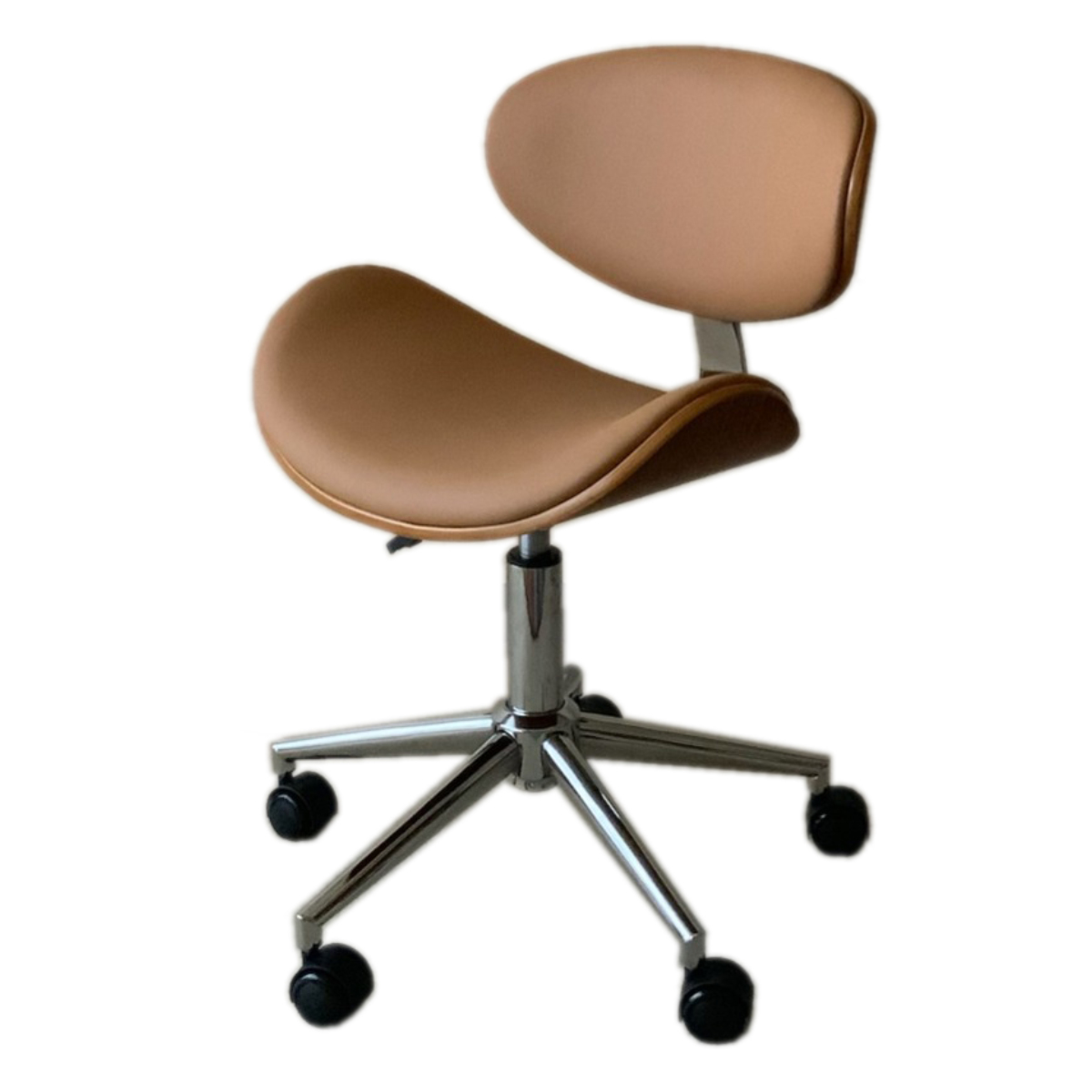 オフィスチェア 座面高43~56cm 回転 昇降式 レザー調 ノースチェア