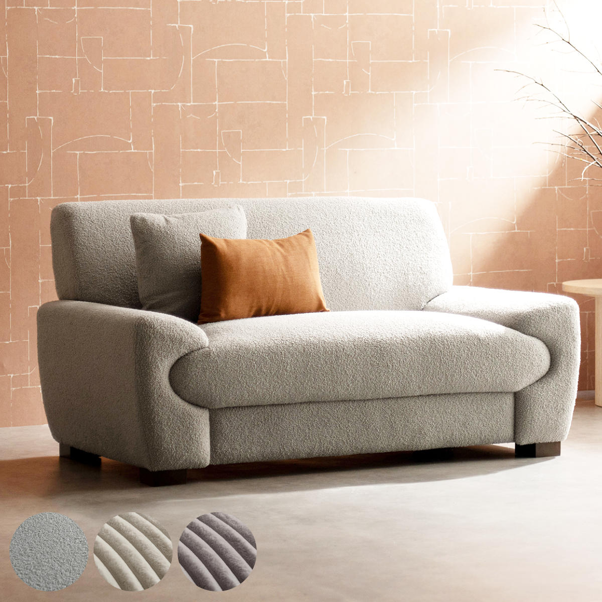 �\�t�@ ��148cm 2�l�|�� Meissa Signature Studio �i ���r���O�\�t�@ sofa �u�[�N�� �R�[�f�����C �E���^�� �|�P�b�g�R�C�� ���� �L�� �����i �j