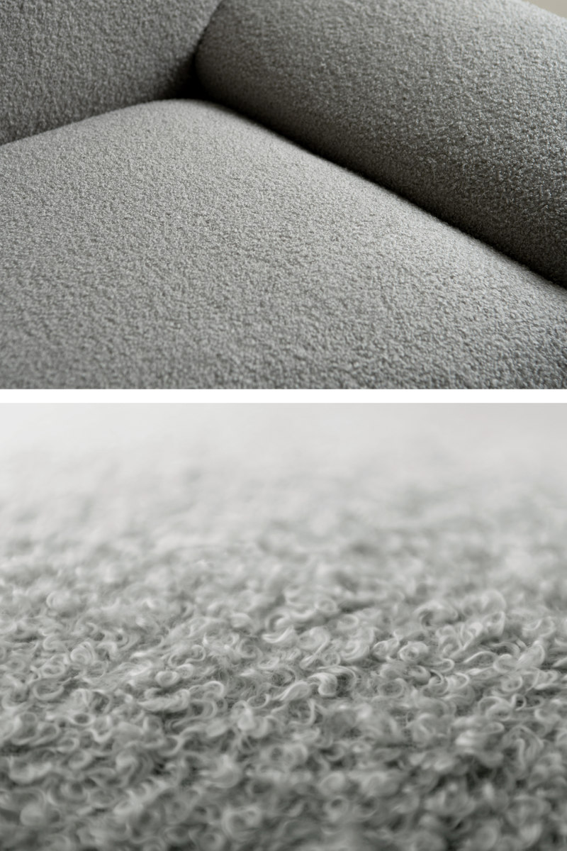 ソファ 幅198cm 3人掛け Meissa Signature Studio （ 開梱設置 リビングソファ sofa ブークレ コーデュロイ ウレタン ポケットコイル 座面 広い ）