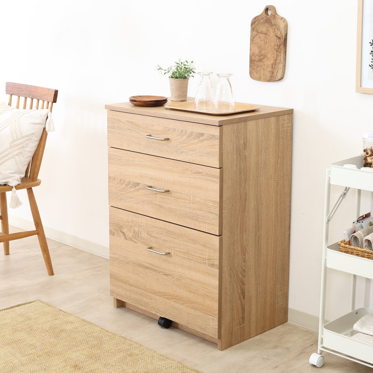 不二貿易（Fuji Boeki） チェスト 幅60cm 引き出し3段 スフィーダ