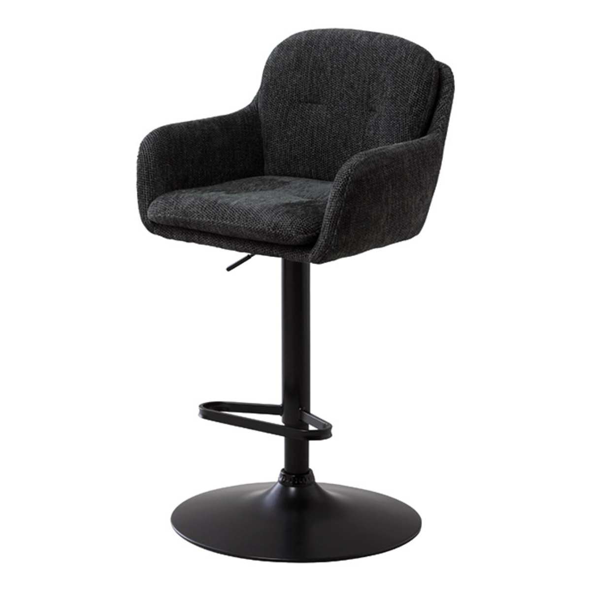 ダイニングチェア 座面高61〜72cm 回転 昇降式 カウンターチェア