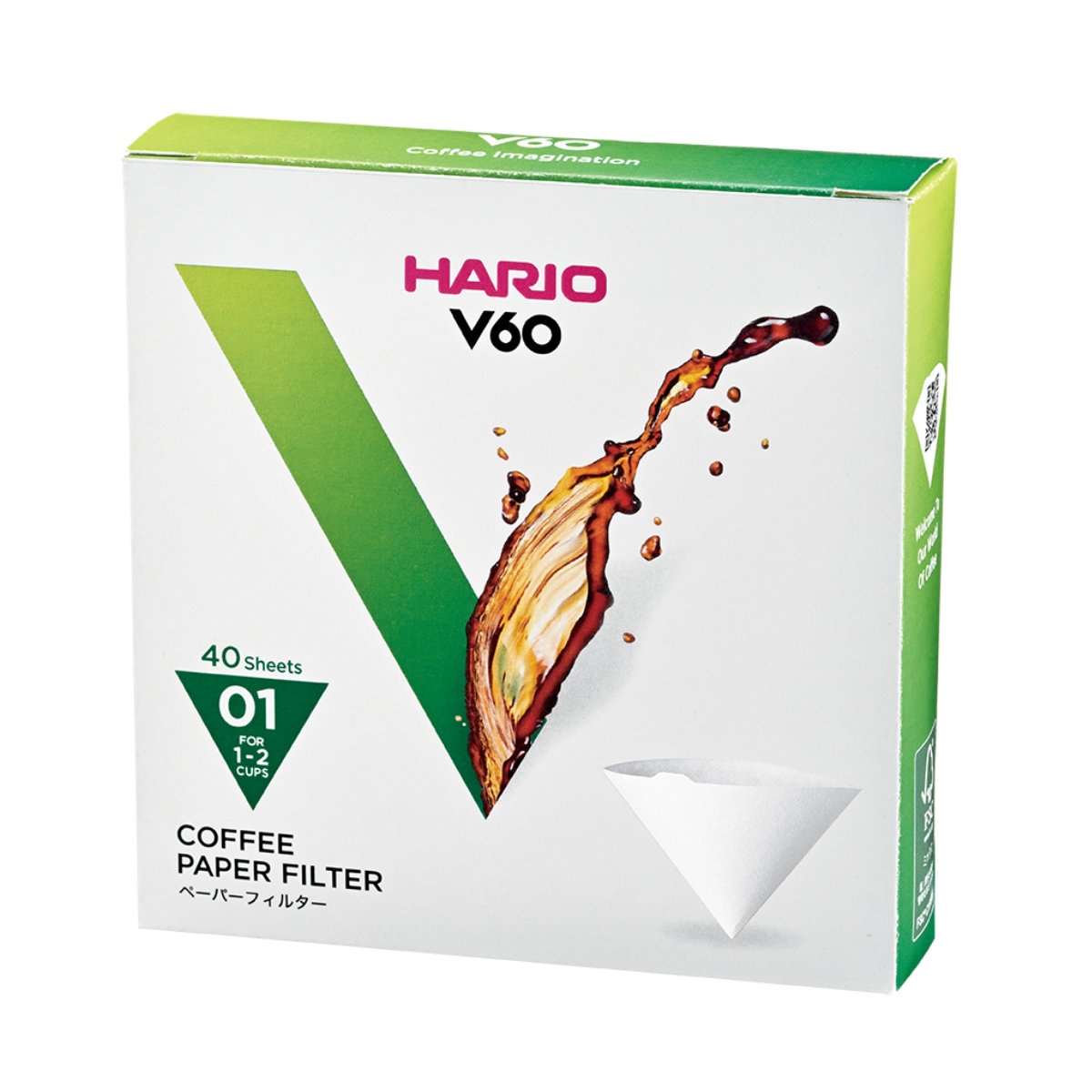 �n���I �R�[�q�[�t�B���^�[ V60�p�y�[�p�[�t�B���^�[01W �� 40���� �i HARIO 1�`2�t�p ���{�� V�^ �~�����` �~�� �j