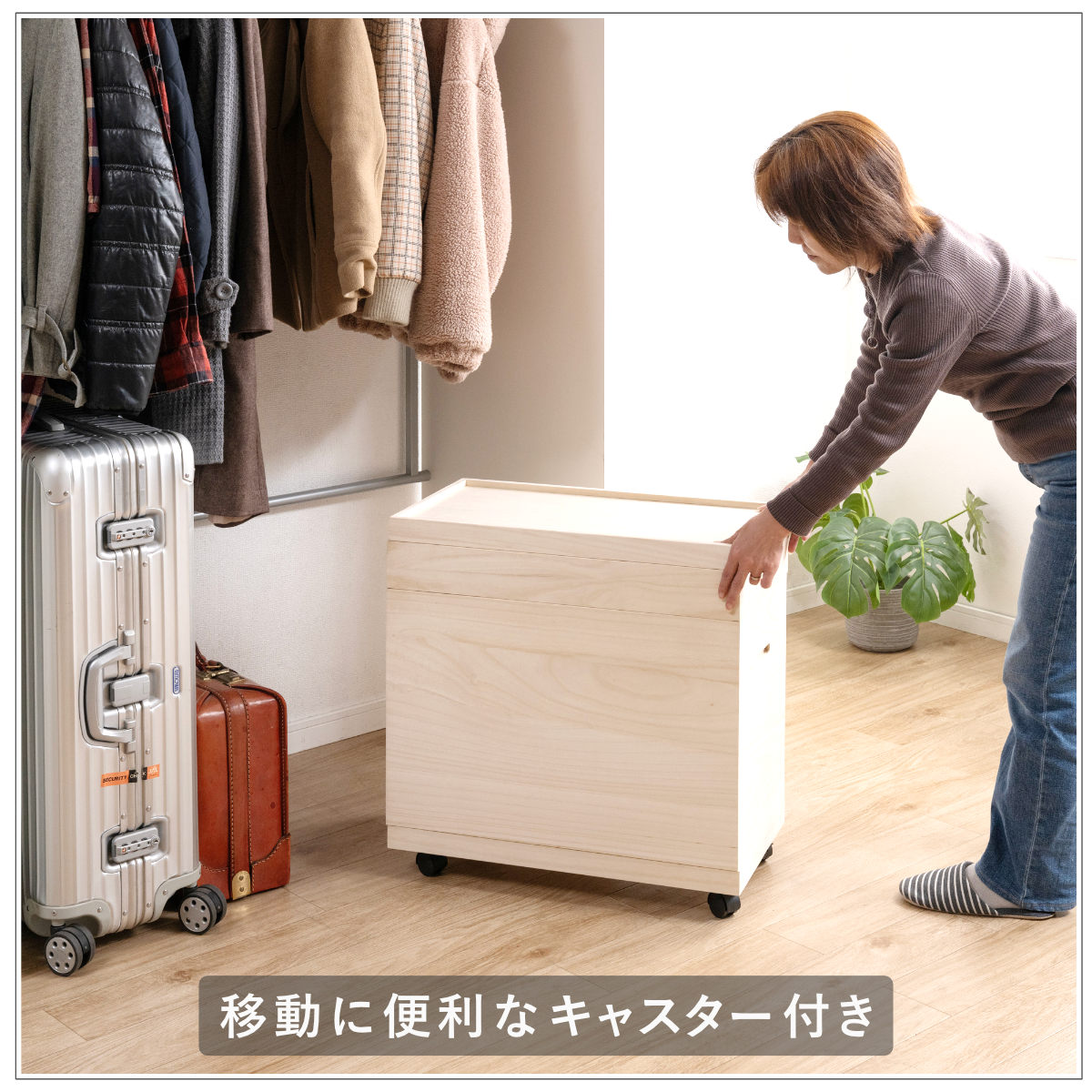 桐姫 総桐雛人形収納ケース2段 高さ61.5cm （ 飾り台 人形ケース 桐製