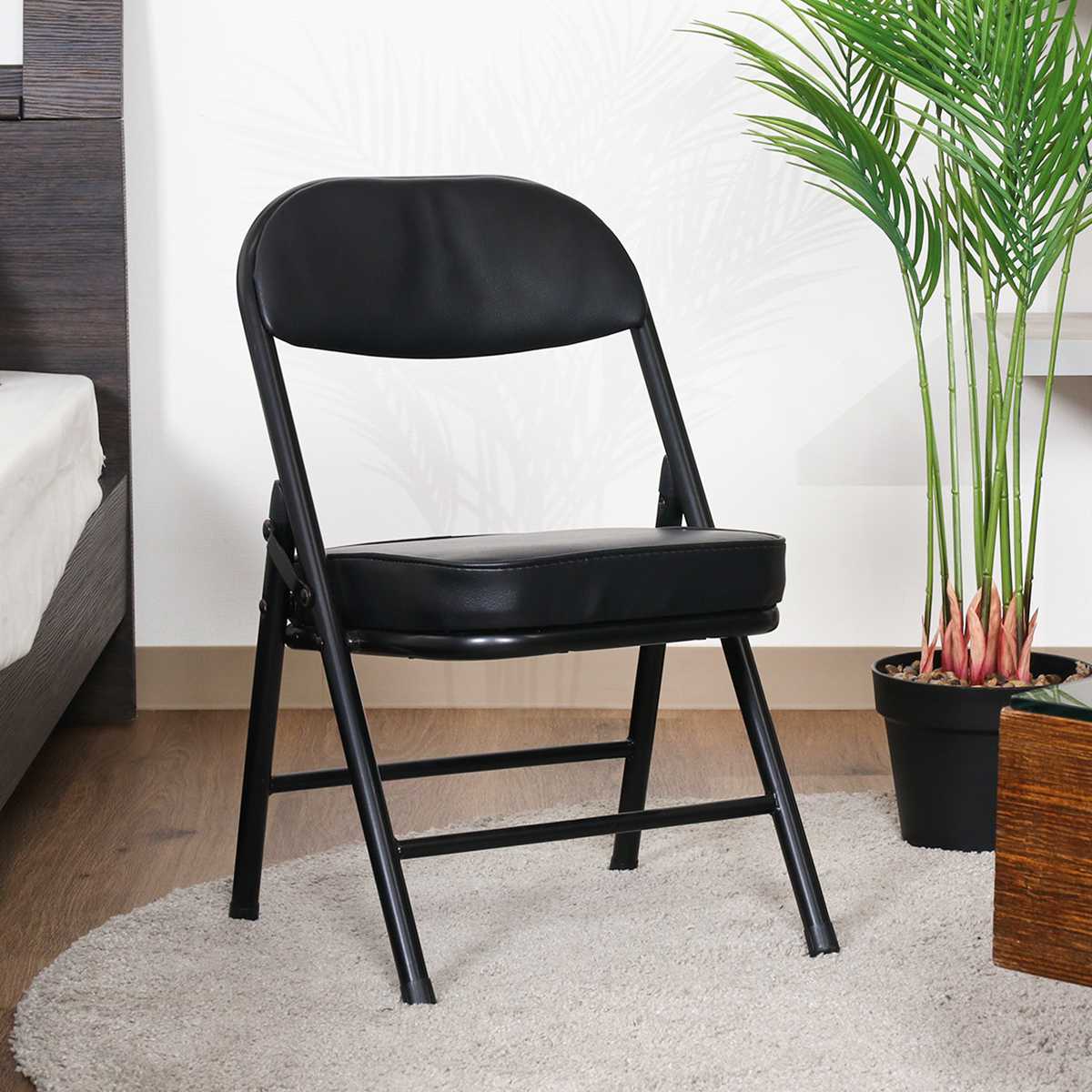 不二貿易（Fuji Boeki） 折りたたみ椅子 ロータイプ 2脚セット