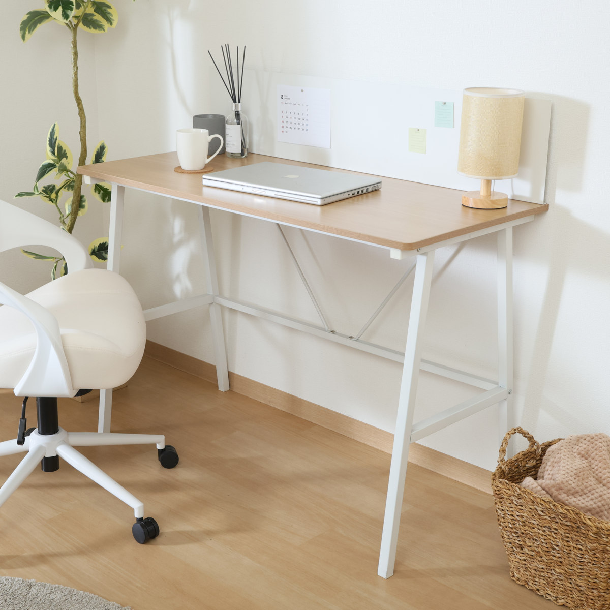 パソコンデスク 幅110cm マグネット対応パ...の詳細画像4