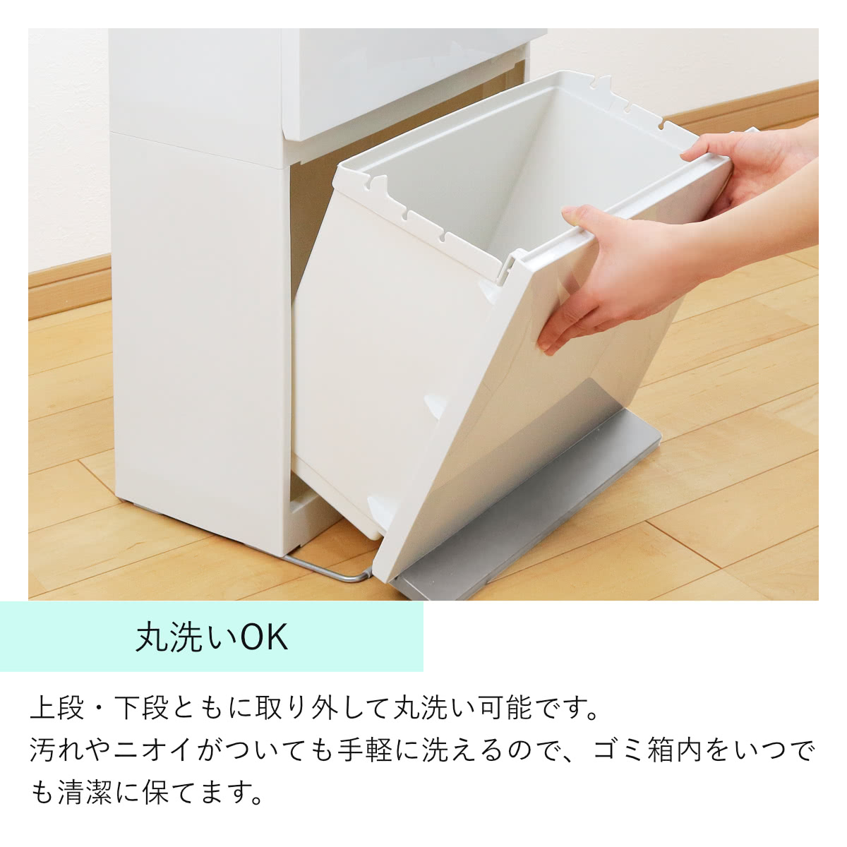 アスベル（ASVEL） ゴミ箱 40L 2段 分別 ペダル式 ミッキー ワイド