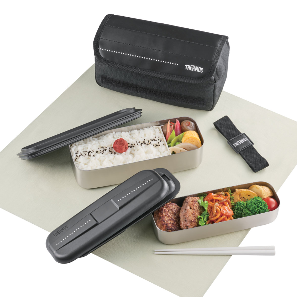 �T�[���X �ٓ��� 1100ml �t���b�V�������`�{�b�N�X DSD-1105W �i THERMOS �ٓ� �����`�{�b�N�X �X�e�����X �H��@�Ή� �j