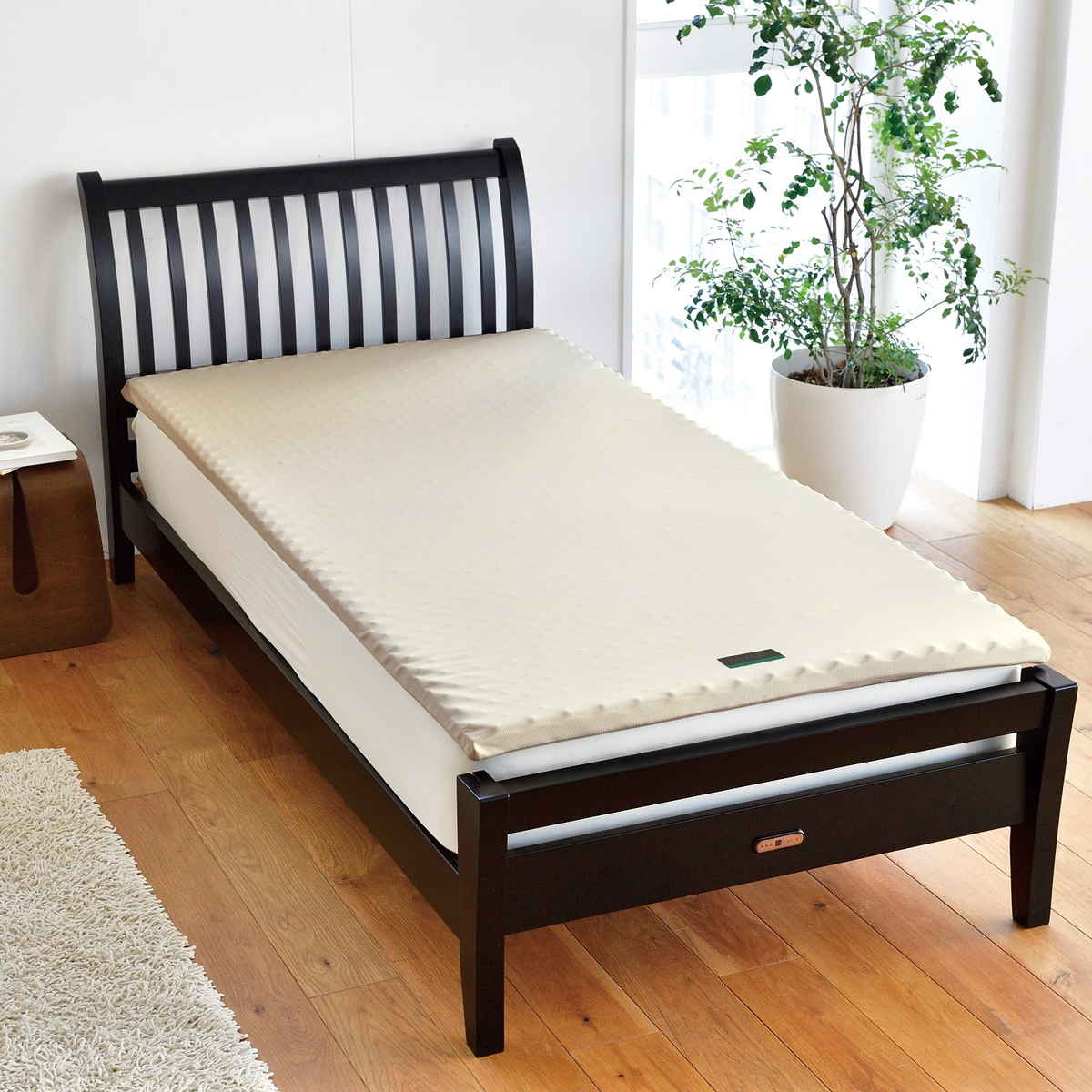 西川 マットレスパッド セミダブル RAKURA 体圧分散 （ ニシカワ ウレタン カバー洗濯可 寝具 健康サポート ）_7