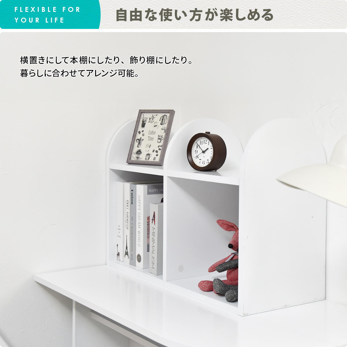 オープンラック 幅50cm 3段 本棚 A4対応 ホワイト （ ラック 棚 縦置き