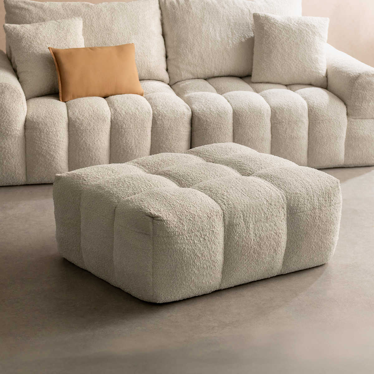 宮武製作所 オットマン Albi ブークレ生地 Signature Studio