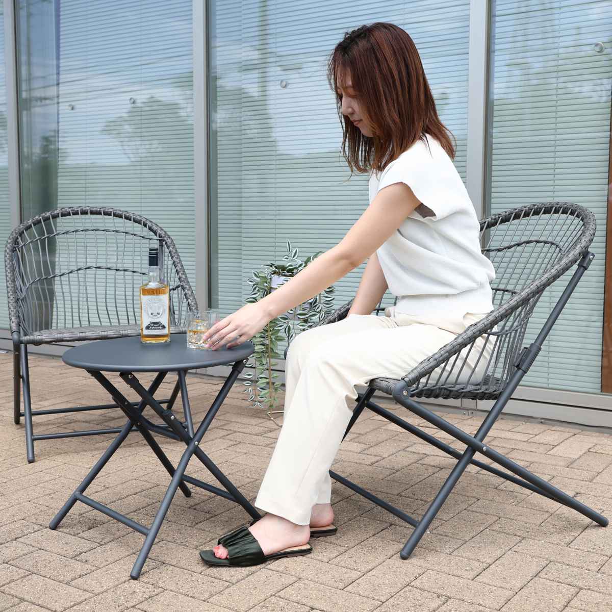 ガーデンチェア ガーデンソファ 折りたたみ」の人気商品一覧 | 安い