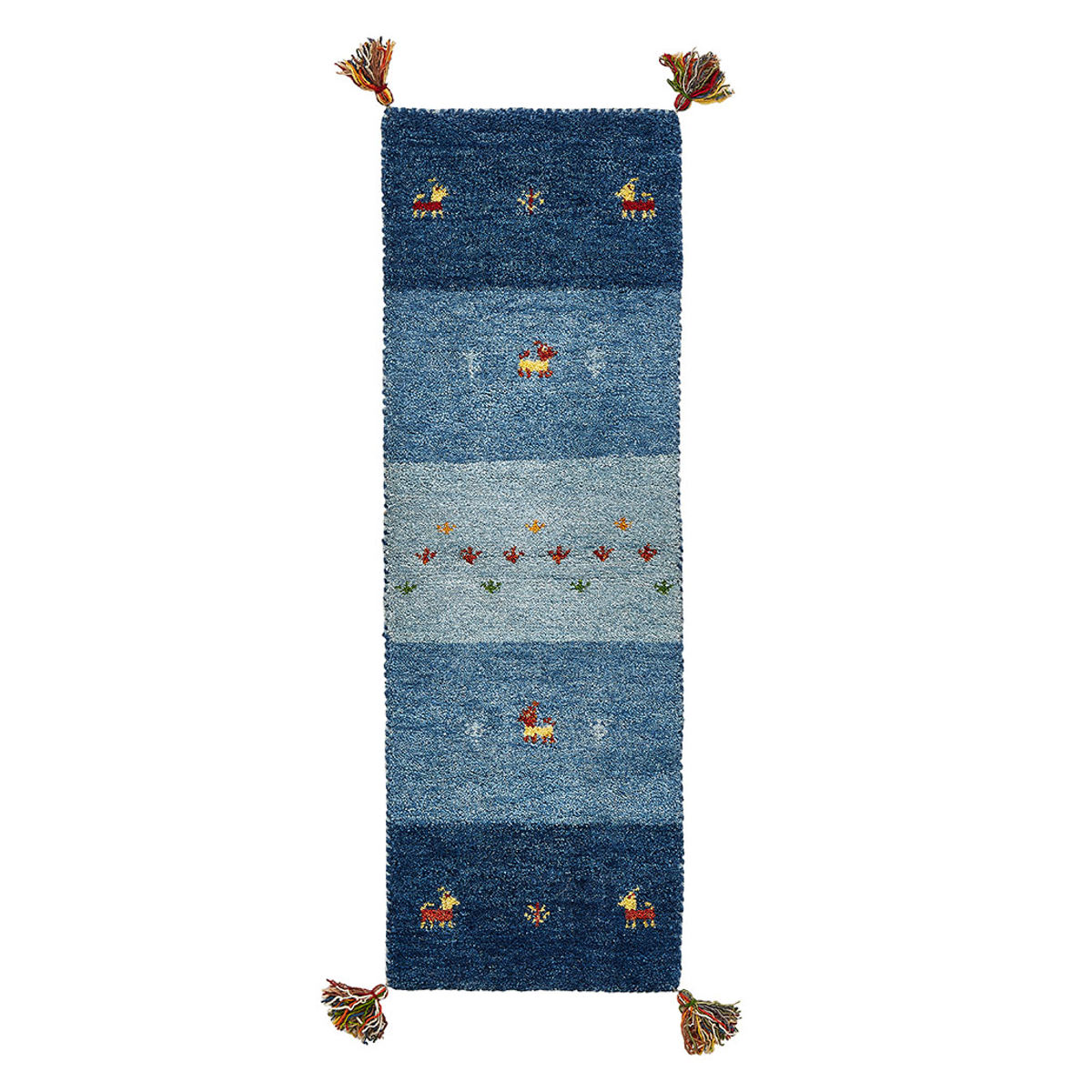 キッチンマット GABBEH ギャッベ ラグ 40×120cm （ キッチン マット 床暖房対応 ギャベ ウール100％ 羊毛 40cm 120cm ）_24
