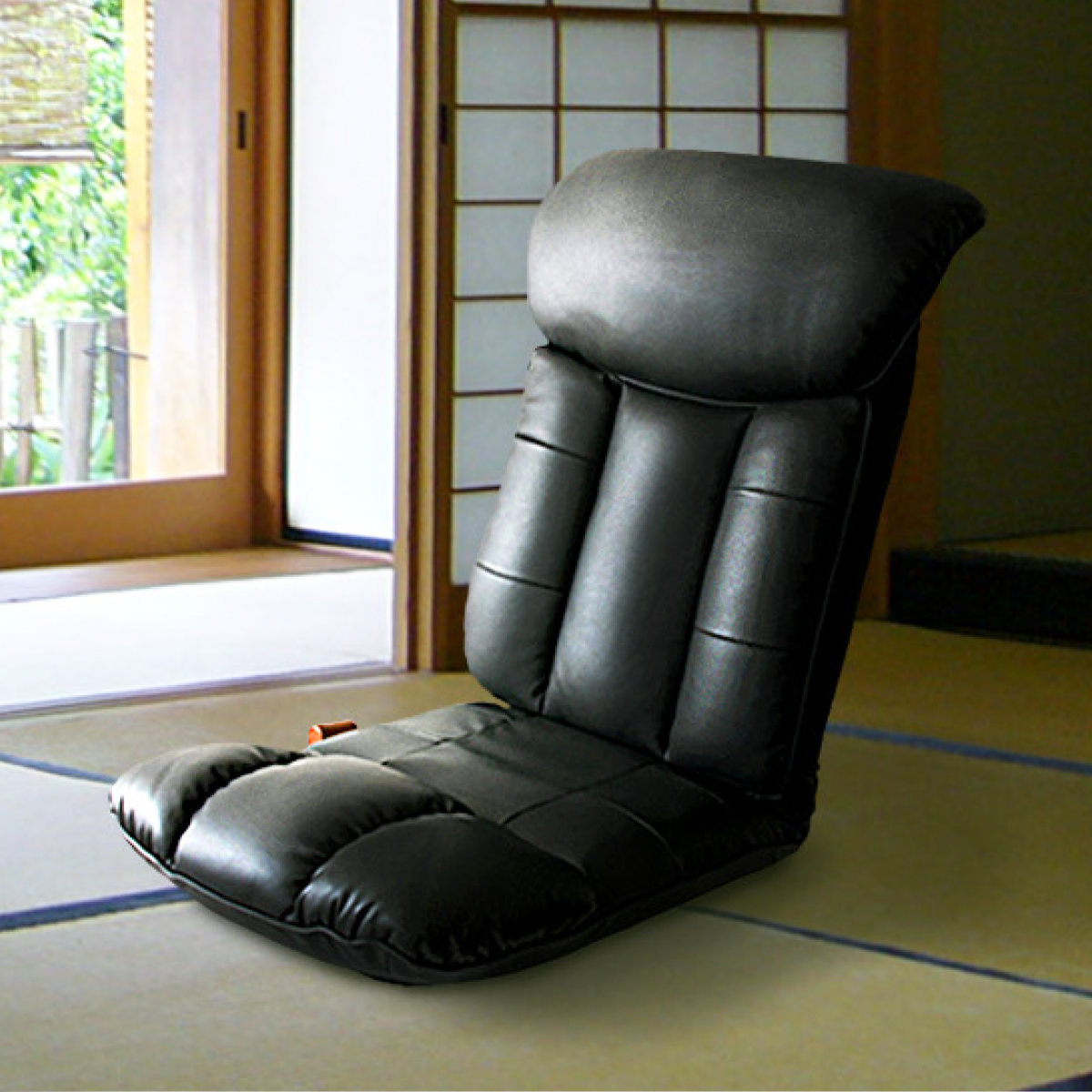 宮武製作所　高級本革回転座椅子 宮武製作所 肘付本革座椅子-風雅- ブラック （直送品） - アスクル