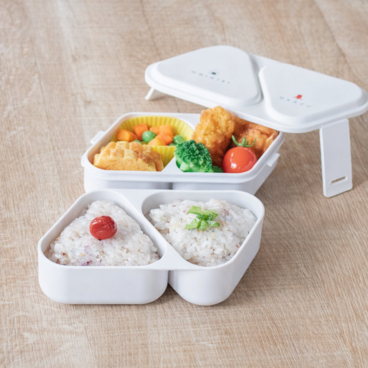 OSK（オーエスケー） 弁当箱 610ml おにぎりランチボックス二段