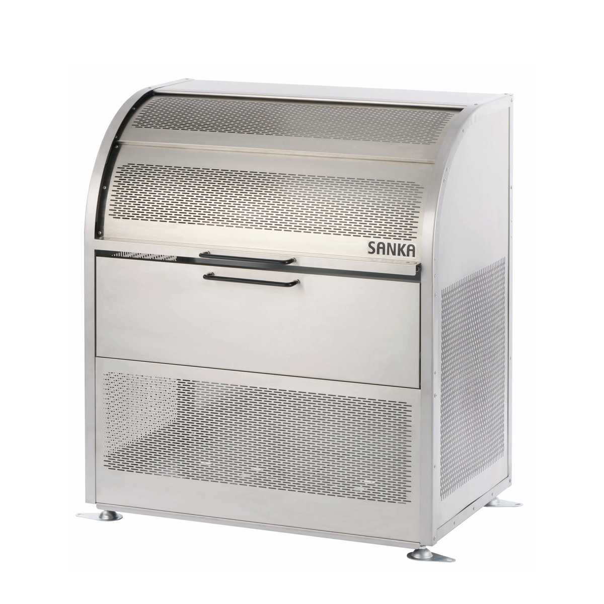SANKA（家具、インテリア） - 御役目用紙くずかご 360L ダストコDX W900 （ 法人押さえる 野外用 紙くずかご 横すべり蓋 ゴミ 8袋分 取りあつめるボックス席 野外ストッカー 納める庫 ゴミ在り場所 ゴミ捨て ） ゴミ箱、ダストボックス-家具、インテリア